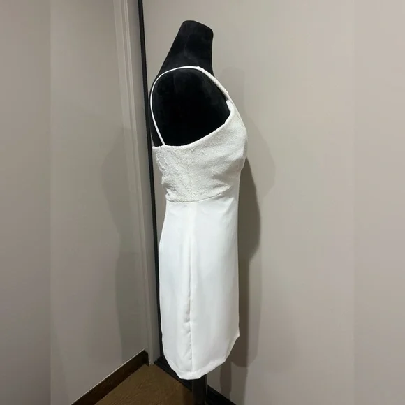 Halston Heritage White Sequin Mini Dress - Picture 4 of 8